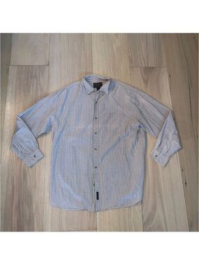 U.S. Expedition Long Sleeve Striped Button Down Size XL